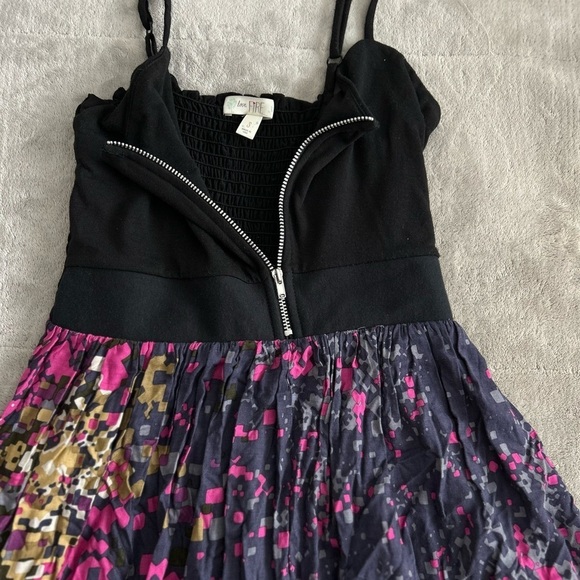 Love Fire Black and Purple Mini Skater Dress - Picture 7 of 8